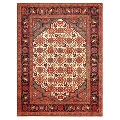 Nazmiyal Collection Geometric Design Persian Bidjar Rug 4 ft 8 in x 6 ft 4 in