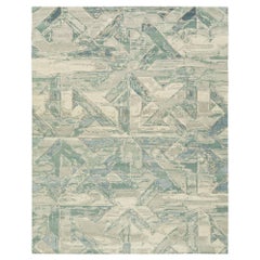 Nazmiyal Collection Geometric Green Modern Boutique Rug 13 ft x 18 ft