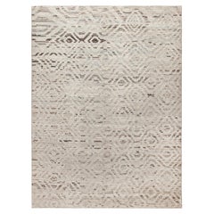 Collection Nazmiyal, motif de losange géométrique, tapis moderne de 10'5" x 14'