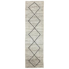 Nazmiyal Collection Geometric Modern Moroccan Style Runner 2ft 8in x 10ft 10in 