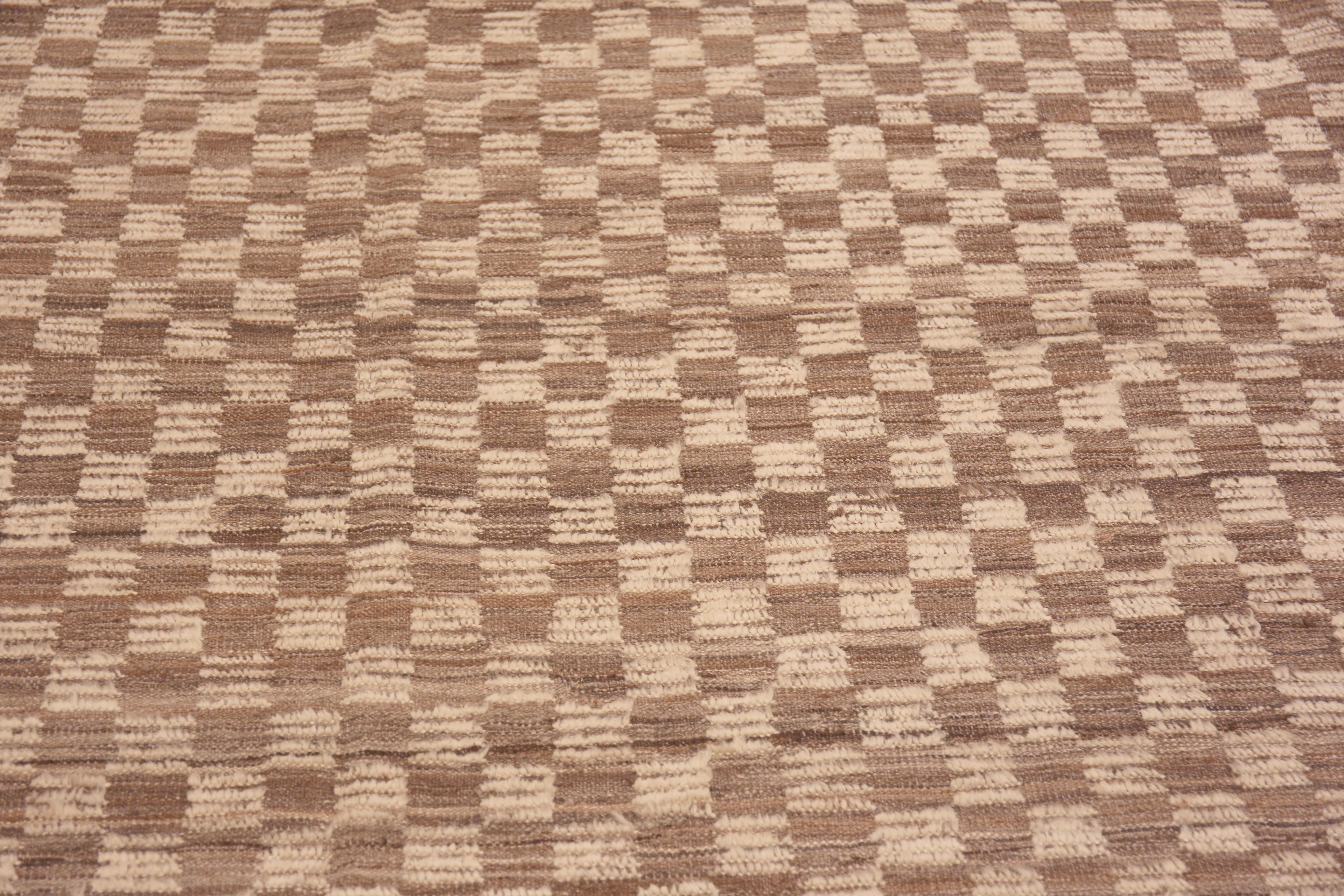 Nazmiyal Kollektion Moderner großer Teppich in Großformat 12' x 15' mit geometrischem Muster (Handgeknüpft) im Angebot
