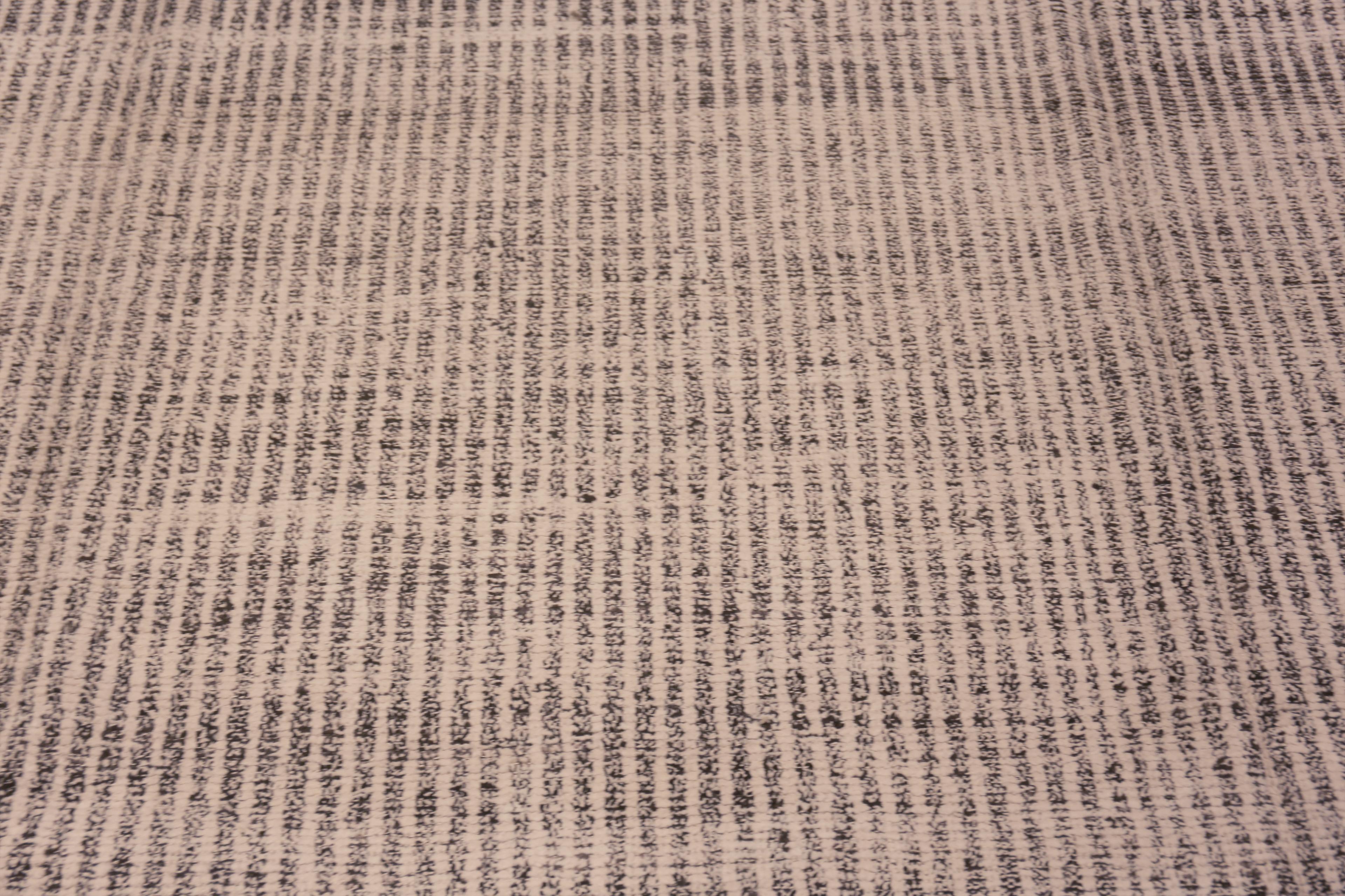 Nazmiyal Kollektion Moderner Teppich mit geometrischem Streifenmuster 9'9