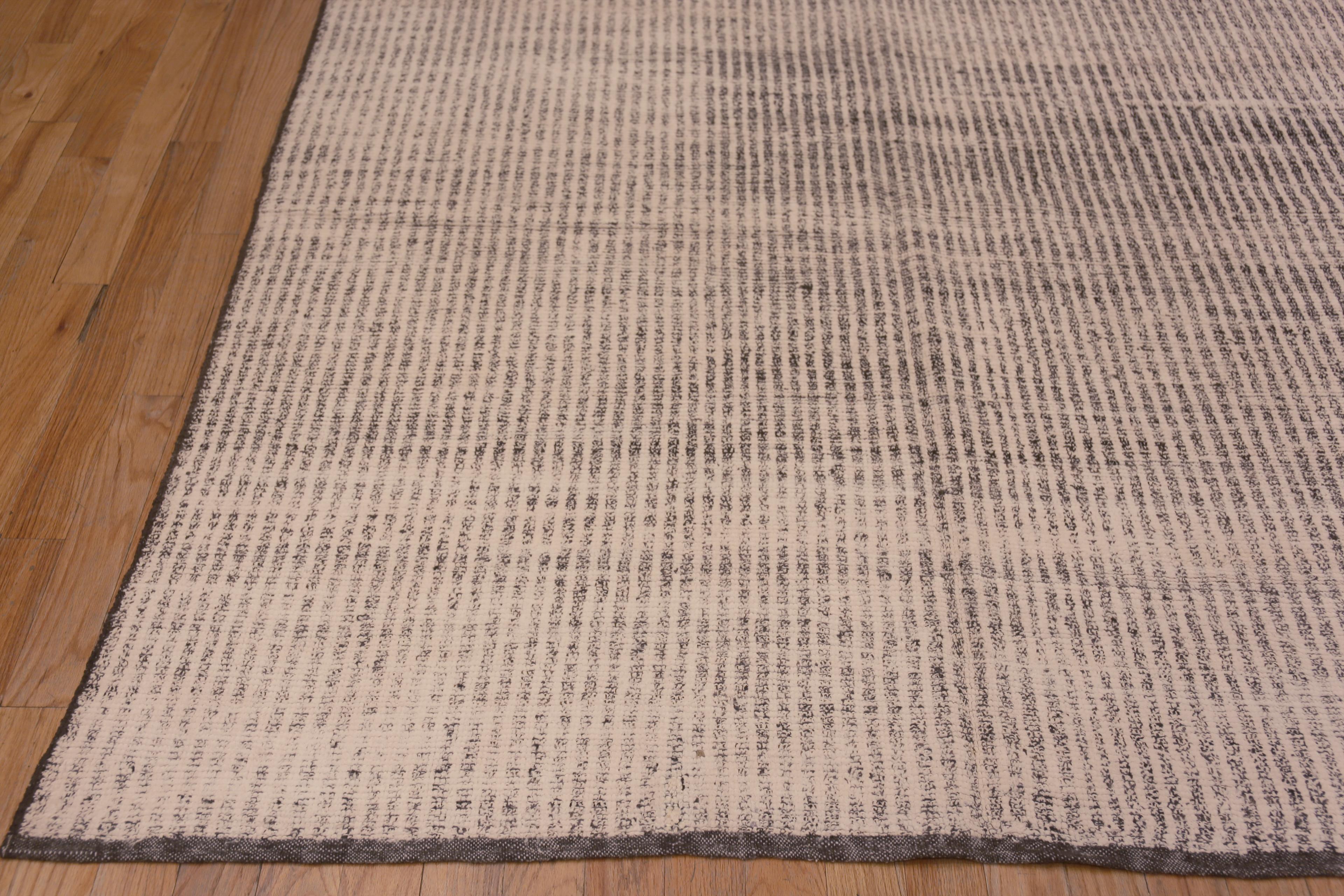 Nazmiyal Collection Tappeto moderno con design a strisce geometriche 9'9