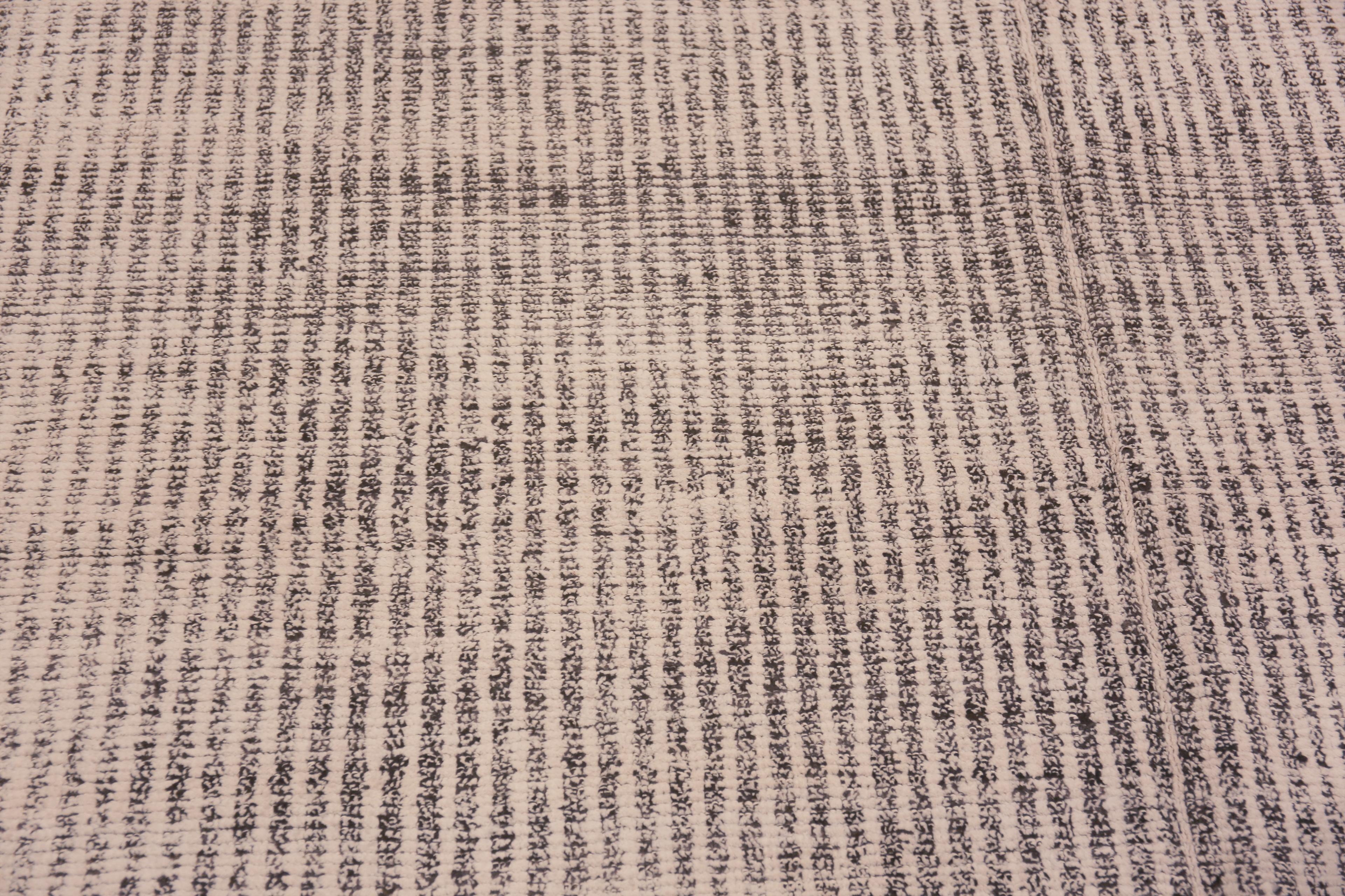 Lana Nazmiyal Collection Tappeto moderno con design a strisce geometriche 9'9