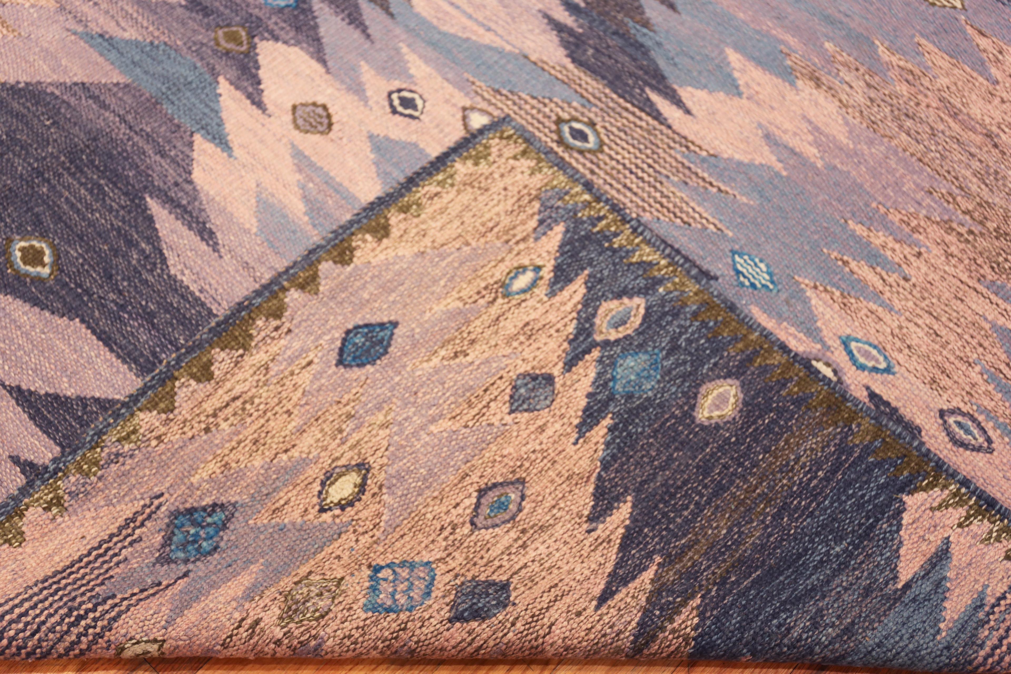 Moderno Nazmiyal Collection Tappeto Kilim moderno svedese geometrico 8 ft 5 in x 10 ft 6 in in vendita