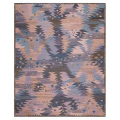 Nazmiyal Collection Tappeto Kilim moderno svedese geometrico 8 ft 5 in x 10 ft 6 in