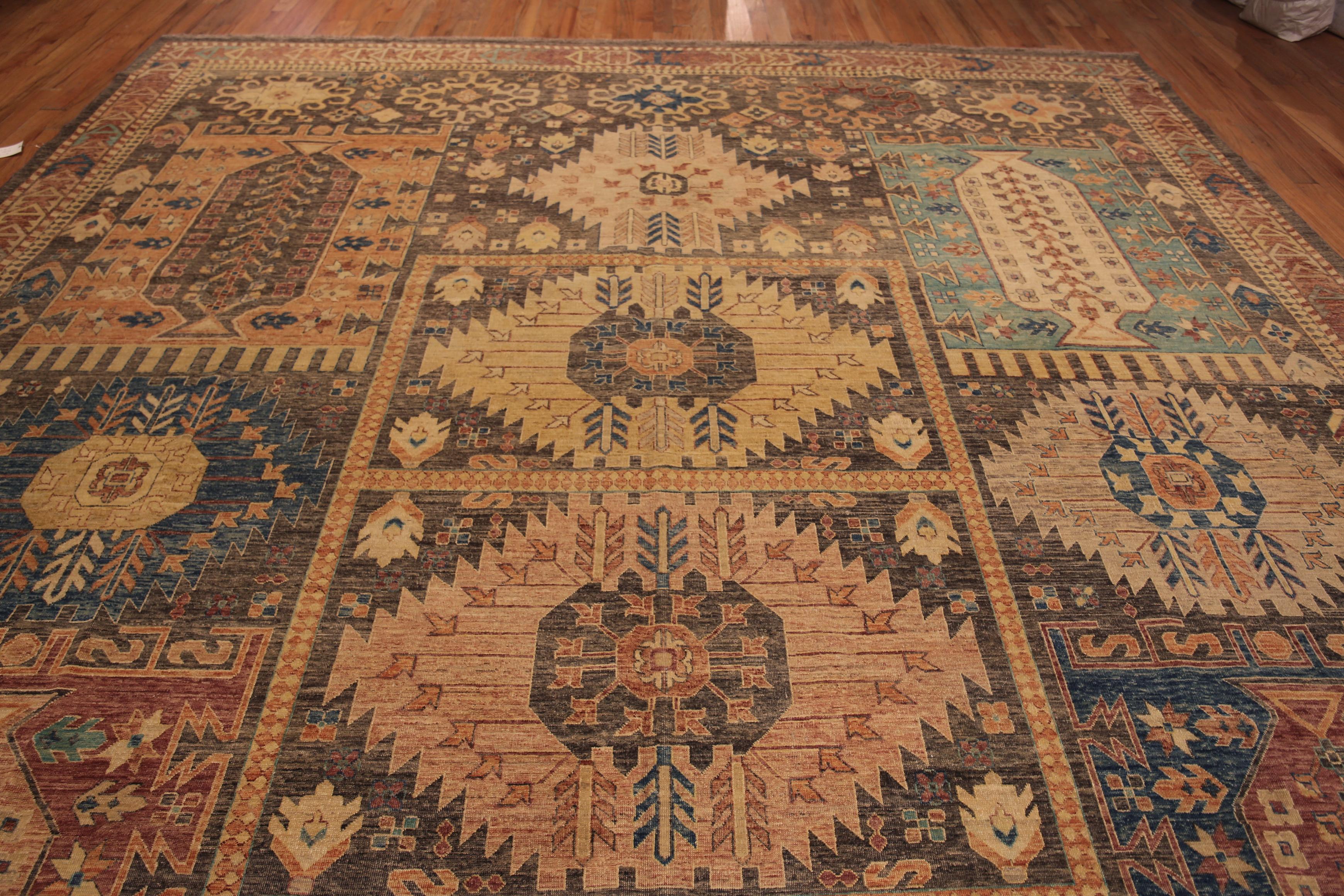 Contemporary Nazmiyal Collection Geometric Tribal Design Modern Rustic Area Rug 13'4