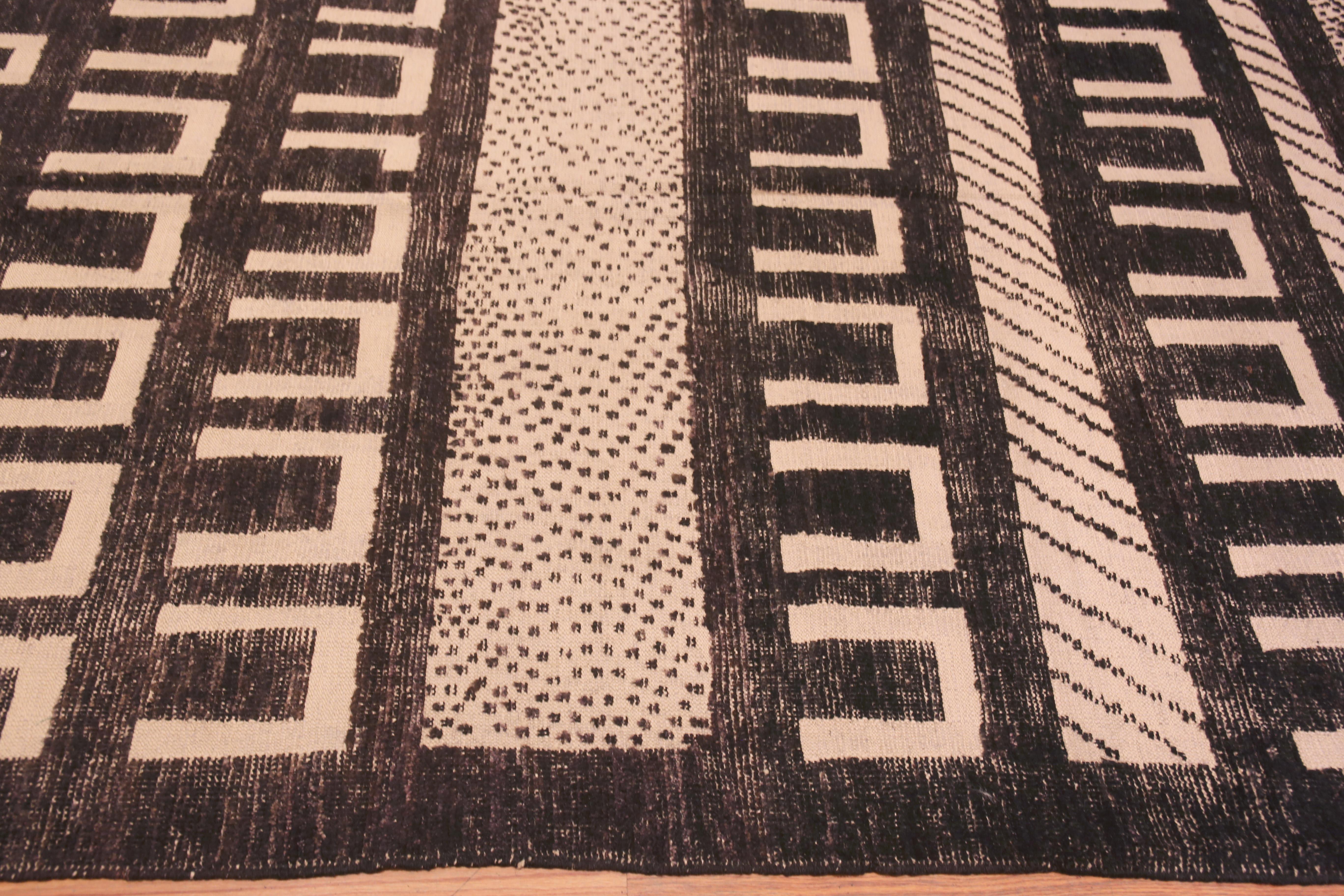 Wool Nazmiyal Collection Graphic Tribal Primitive Geometric Modern Rug 10'3