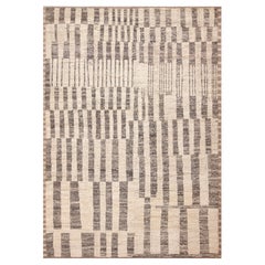 Nazmiyal Kollektion Grauer geometrischer moderner Teppich in Stammeskunst-Design 10'5" x 14'5"