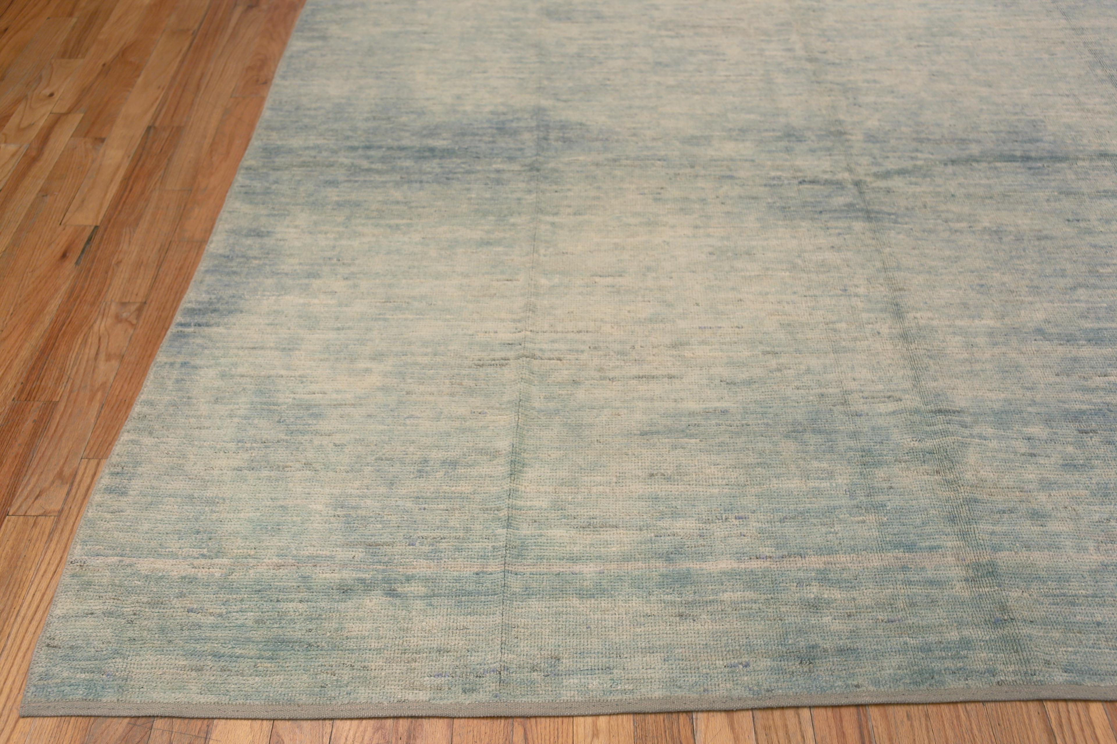 Nazmiyal Collection Green Seafoam Color Artistic Modern Room Size Rug 9'3