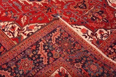 Nazmiyal Collection Heriz Antique Persian Rug 9 ft 8 in x 13 ft