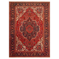 Tappeto persiano antico Nazmiyal Collection Heriz 9 ft 8 in x 13 ft