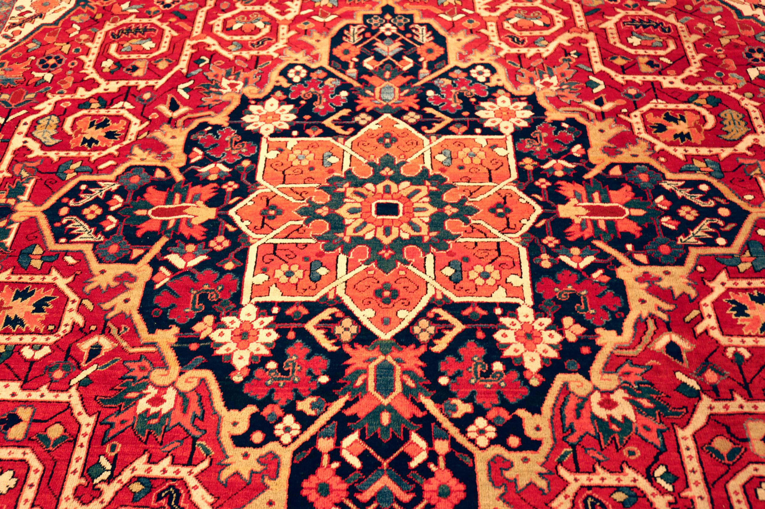Hand-Knotted Nazmiyal Collection Heriz Rug Persian Weaving 10 ft 4 in x 13 ft 4 in For Sale