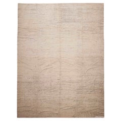 Nazmiyal Collection Ivory Color Background Modern Wool Pile Rug 13' x 17'5"