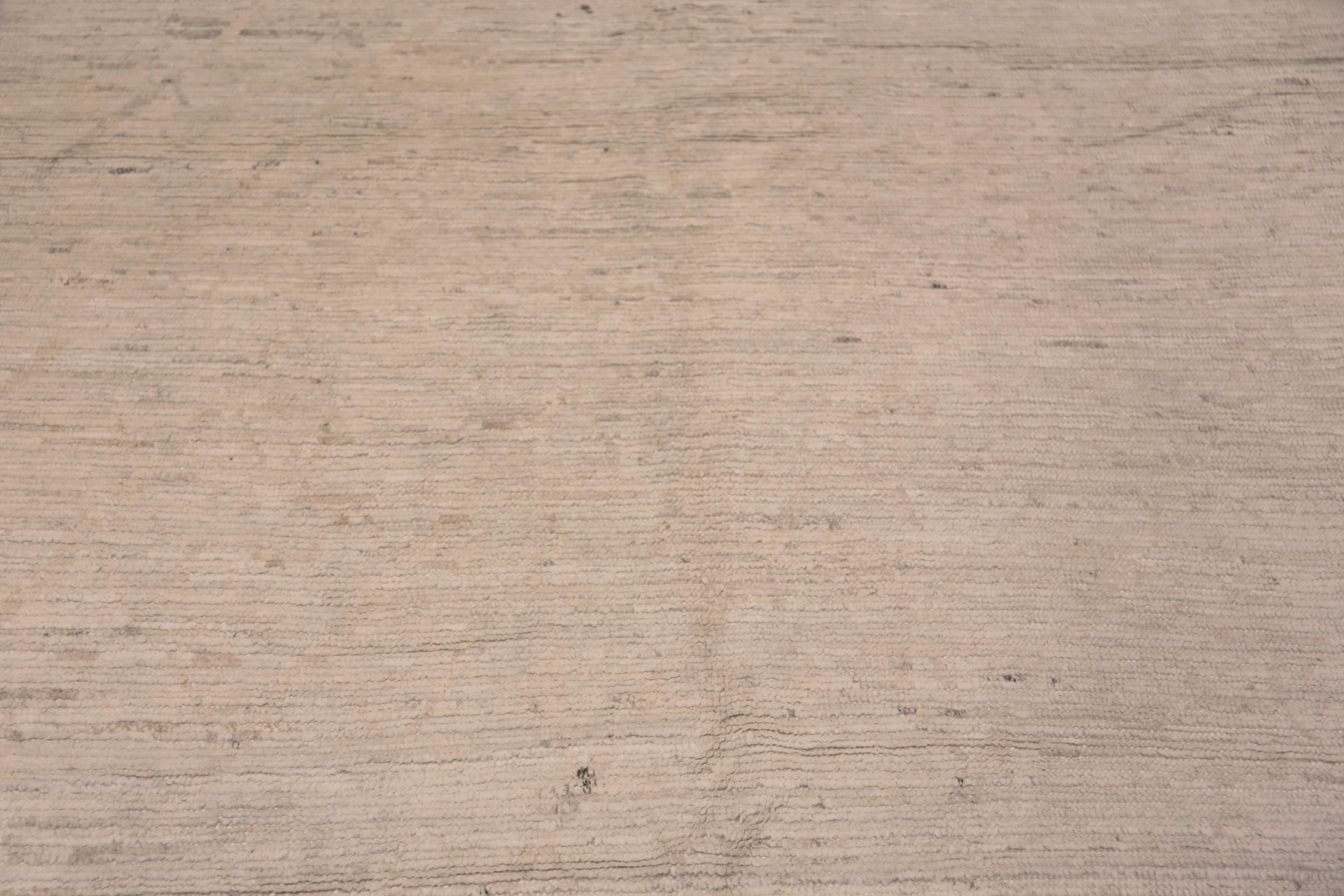 Nazmiyal Kollektion Elfenbein Creme Minimalistischer abstrakter moderner Teppich 10' x 12'10
