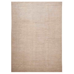 Nazmiyal Kollektion Elfenbein Creme Minimalistischer abstrakter moderner Teppich 10' x 12'10"