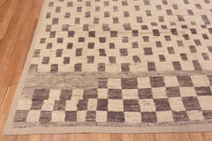 Nazmiyal Collection Ivory Cream Tribal Geometric Pattern Modern Rug 8'9" x 12'2"