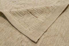 Nazmiyal Collection Ivory Modern Distressed Rug. 15 ft 10 in x 20 ft 10 in