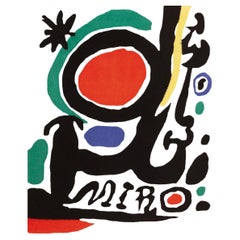 Nazmiyal Collection Joan Miro Art Inspired Vintage Small Rug