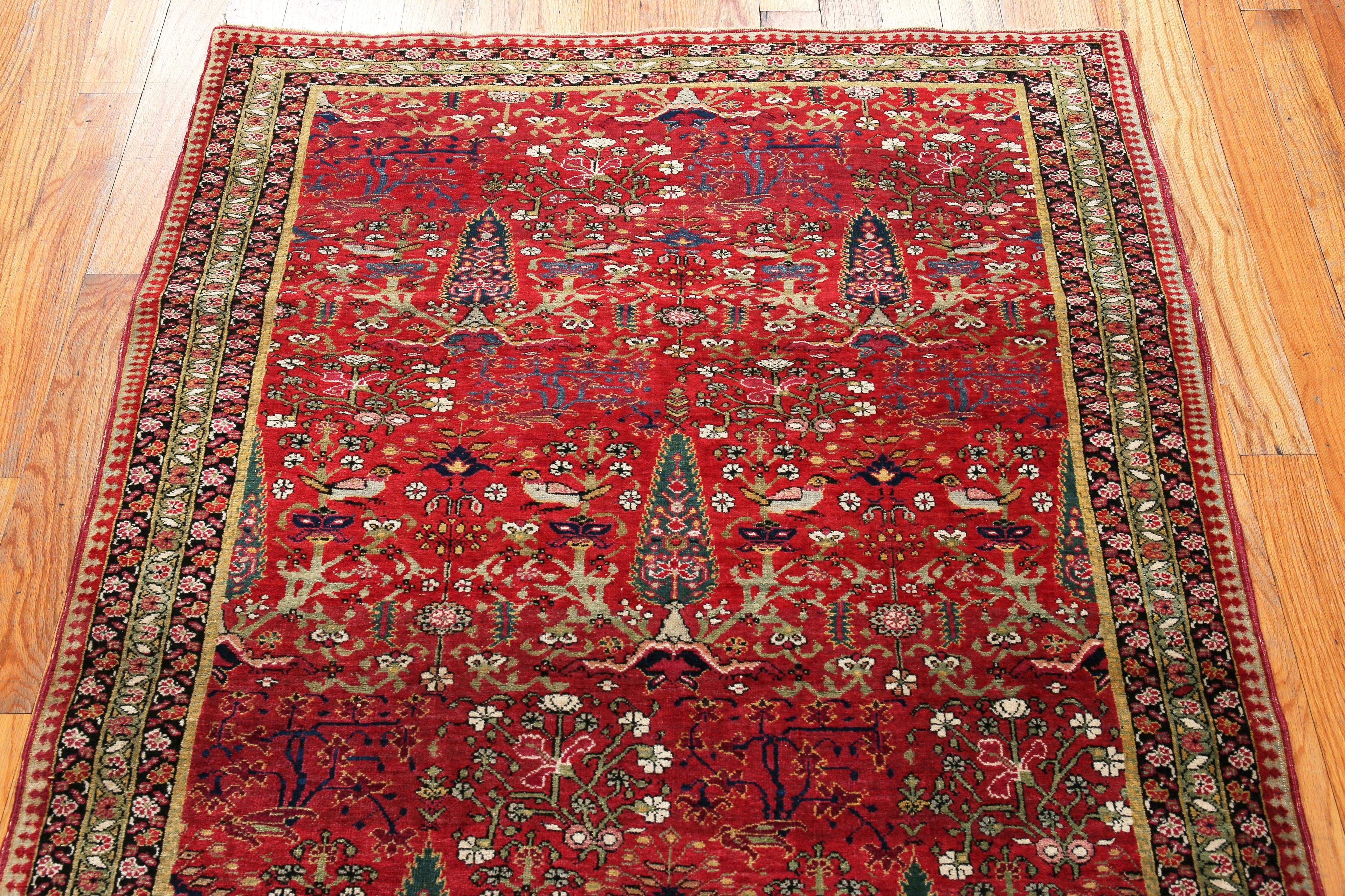 Hand-Knotted Nazmiyal Collection Kerman Cypress Tree Design Rug 4 ft x 6 ft 8 in For Sale