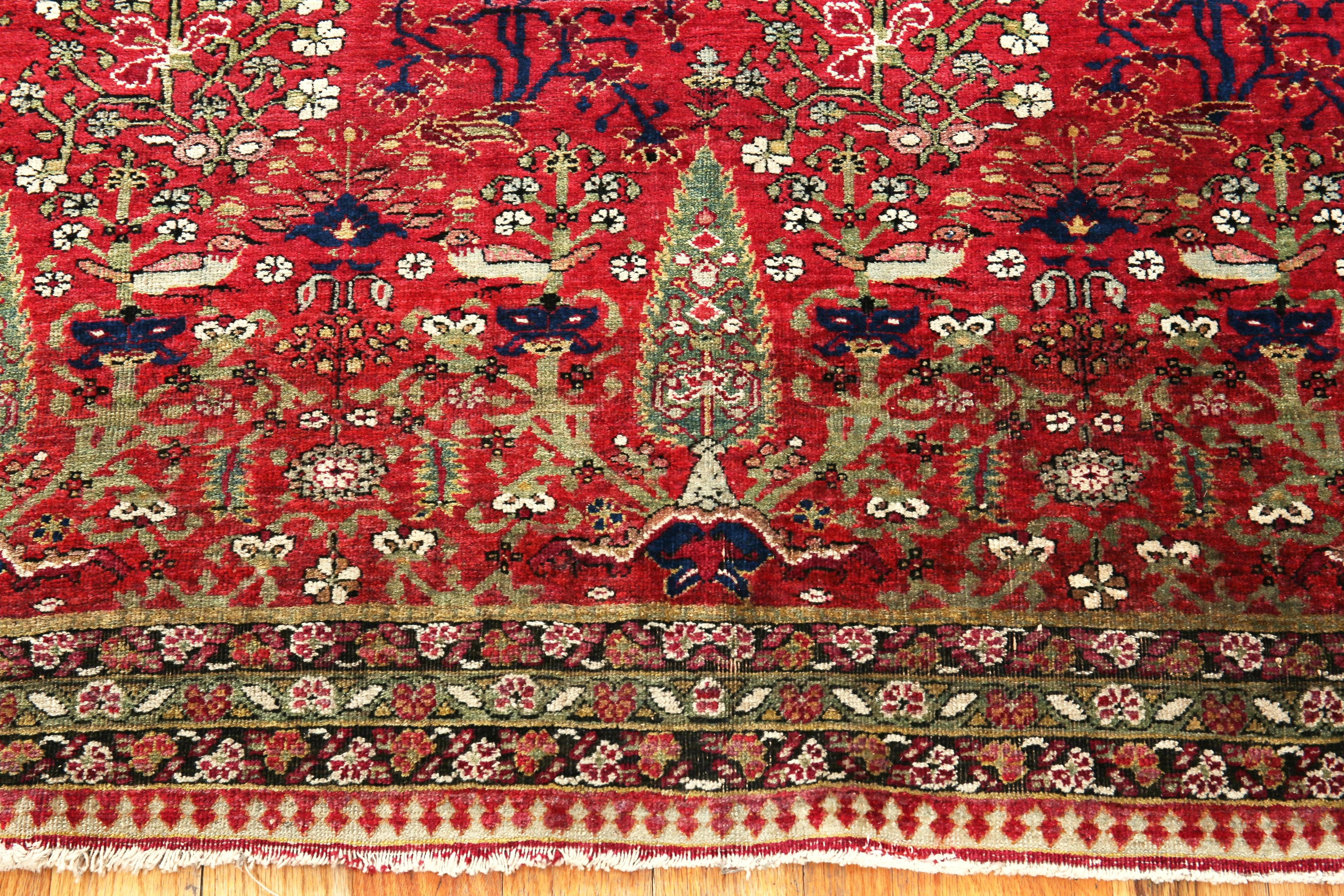Wool Nazmiyal Collection Kerman Cypress Tree Design Rug 4 ft x 6 ft 8 in For Sale