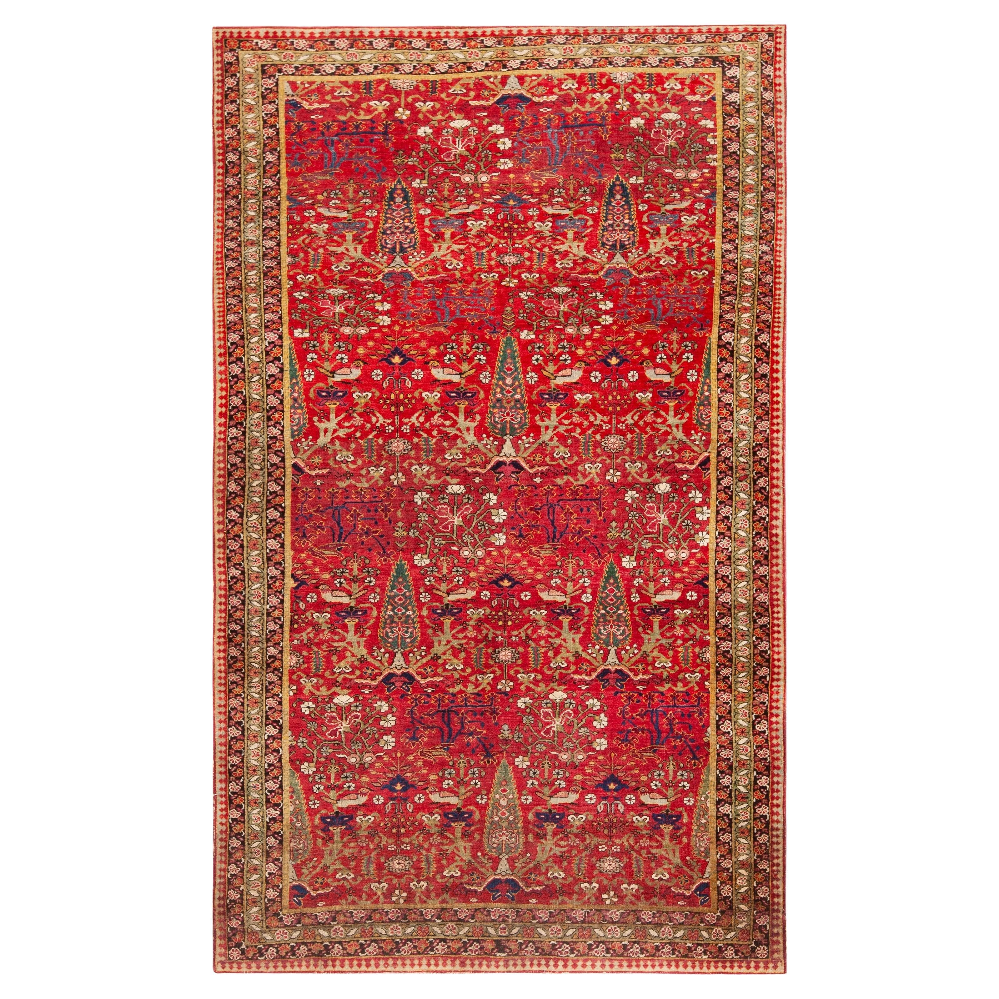 Nazmiyal Collection Kerman Cypress Tree Design Rug 4 ft x 6 ft 8 in For Sale
