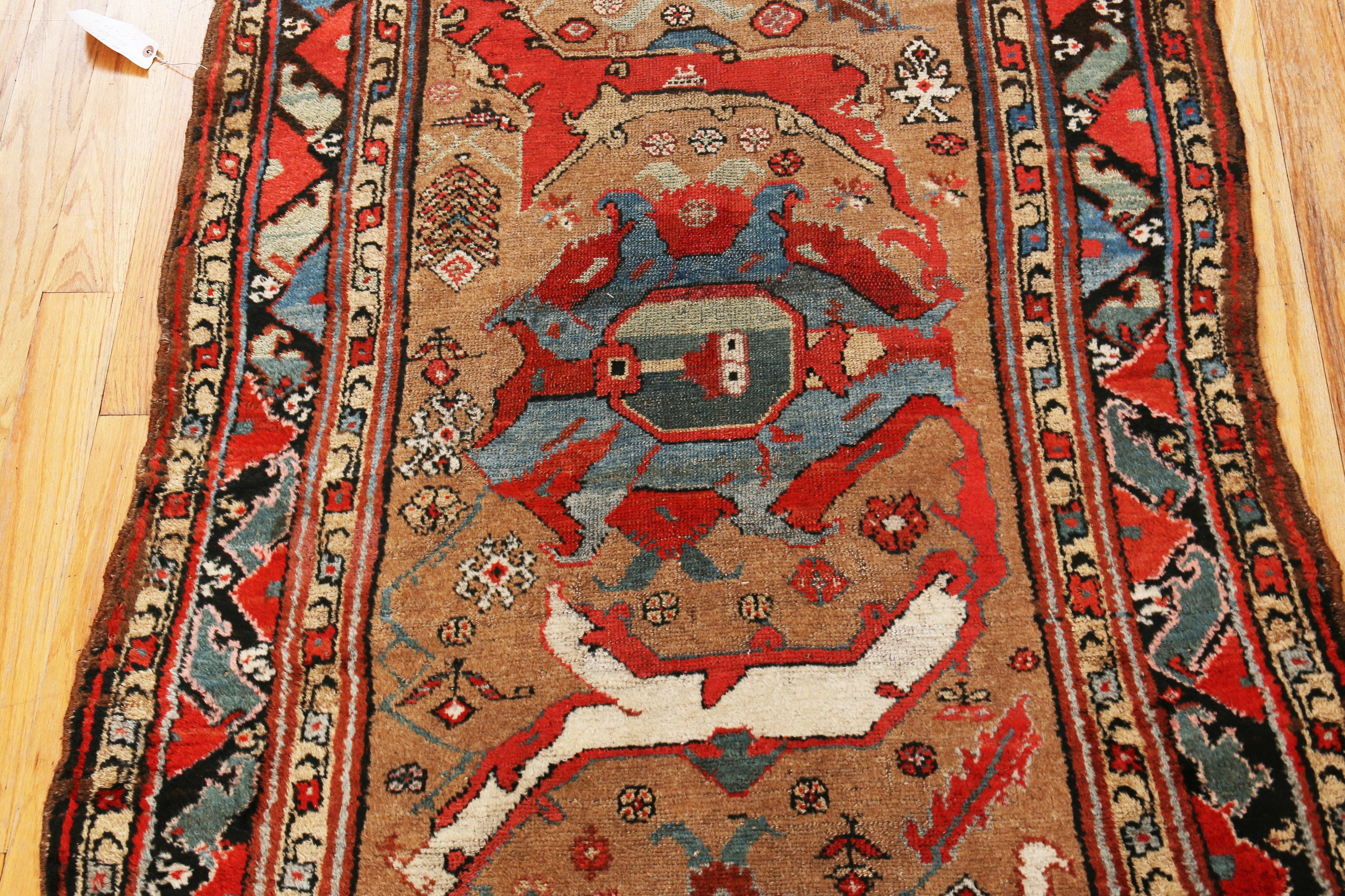 Kurdischer Bidjar Läufer Teppich, Herkunftsland: Persien, Entstehungszeit: 1900
