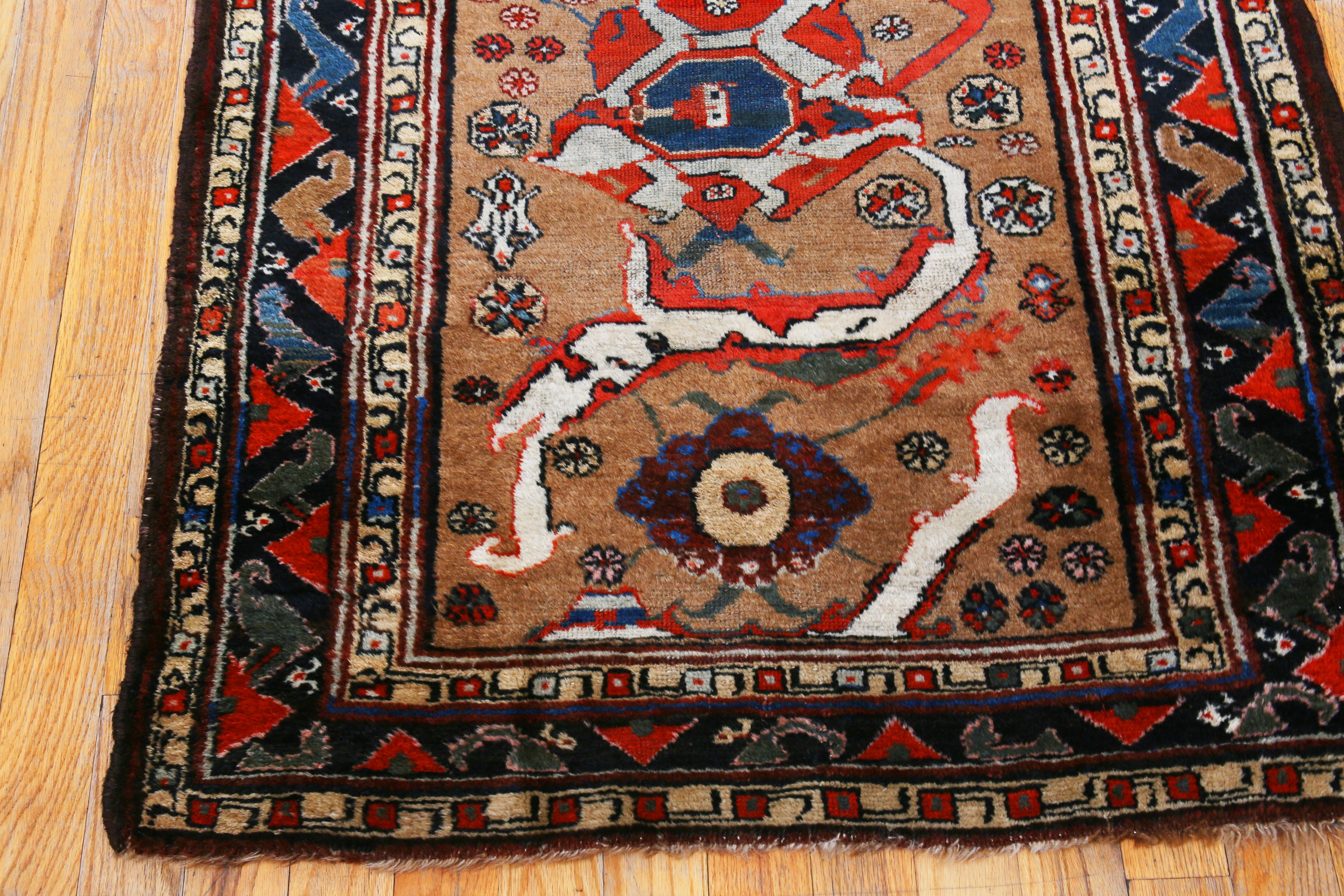Nazmiyal Collection Kurdisch Bidjar Läufer Teppich 3 ft 9 in x 13 ft 2 in (Stammeskunst) im Angebot