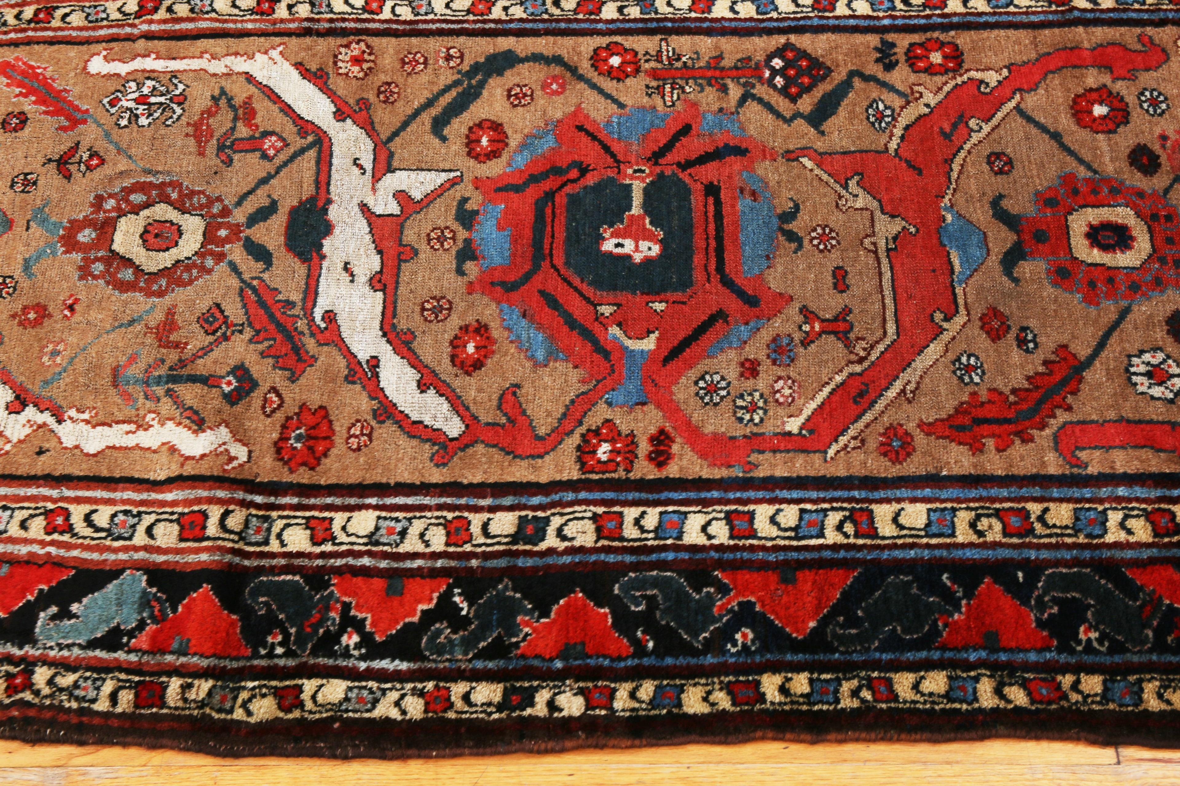 Nazmiyal Collection Kurdisch Bidjar Läufer Teppich 3 ft 9 in x 13 ft 2 in (Handgeknüpft) im Angebot