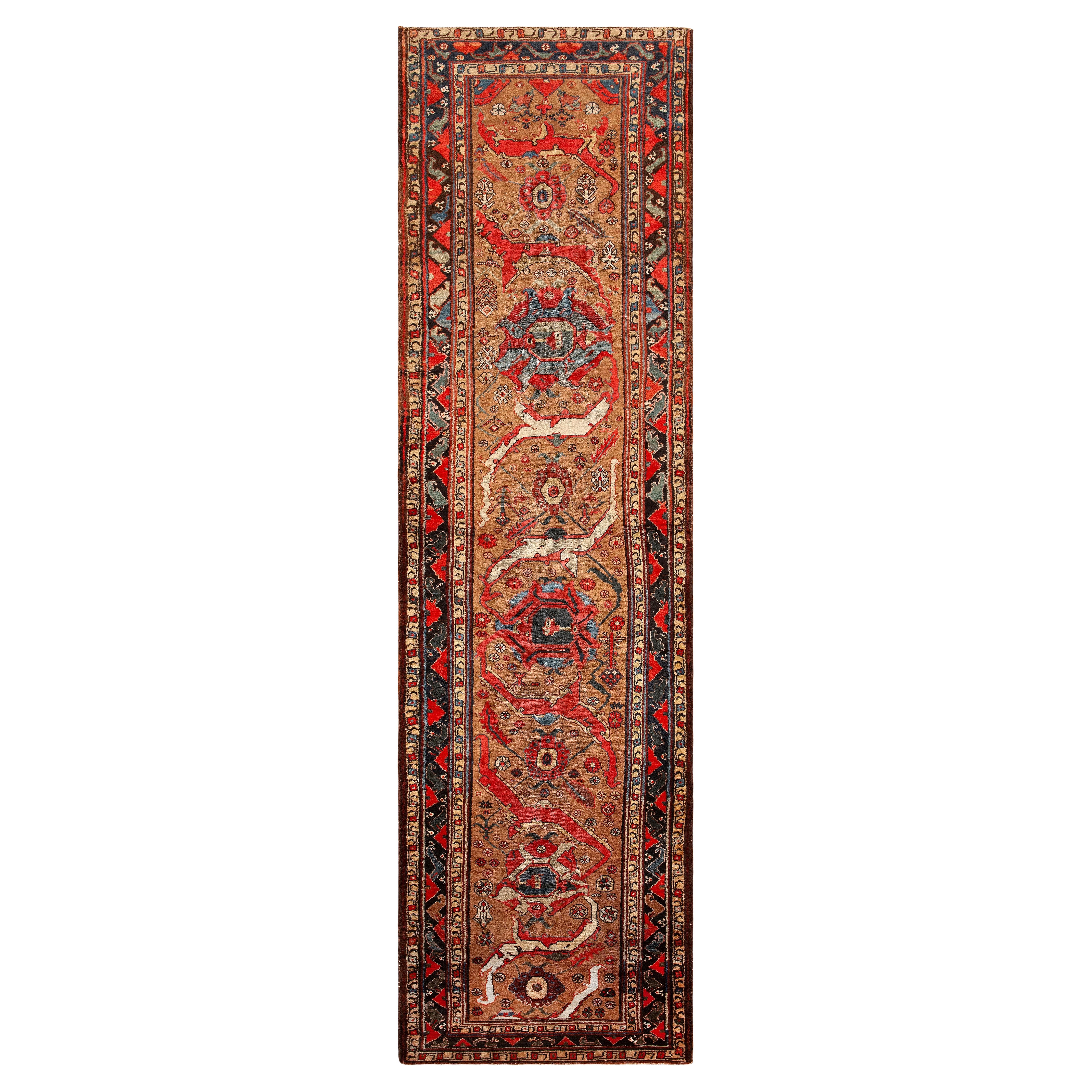 Nazmiyal Collection Kurdish Bidjar Runner Rug 3 ft 9 in x 13 ft 2 in