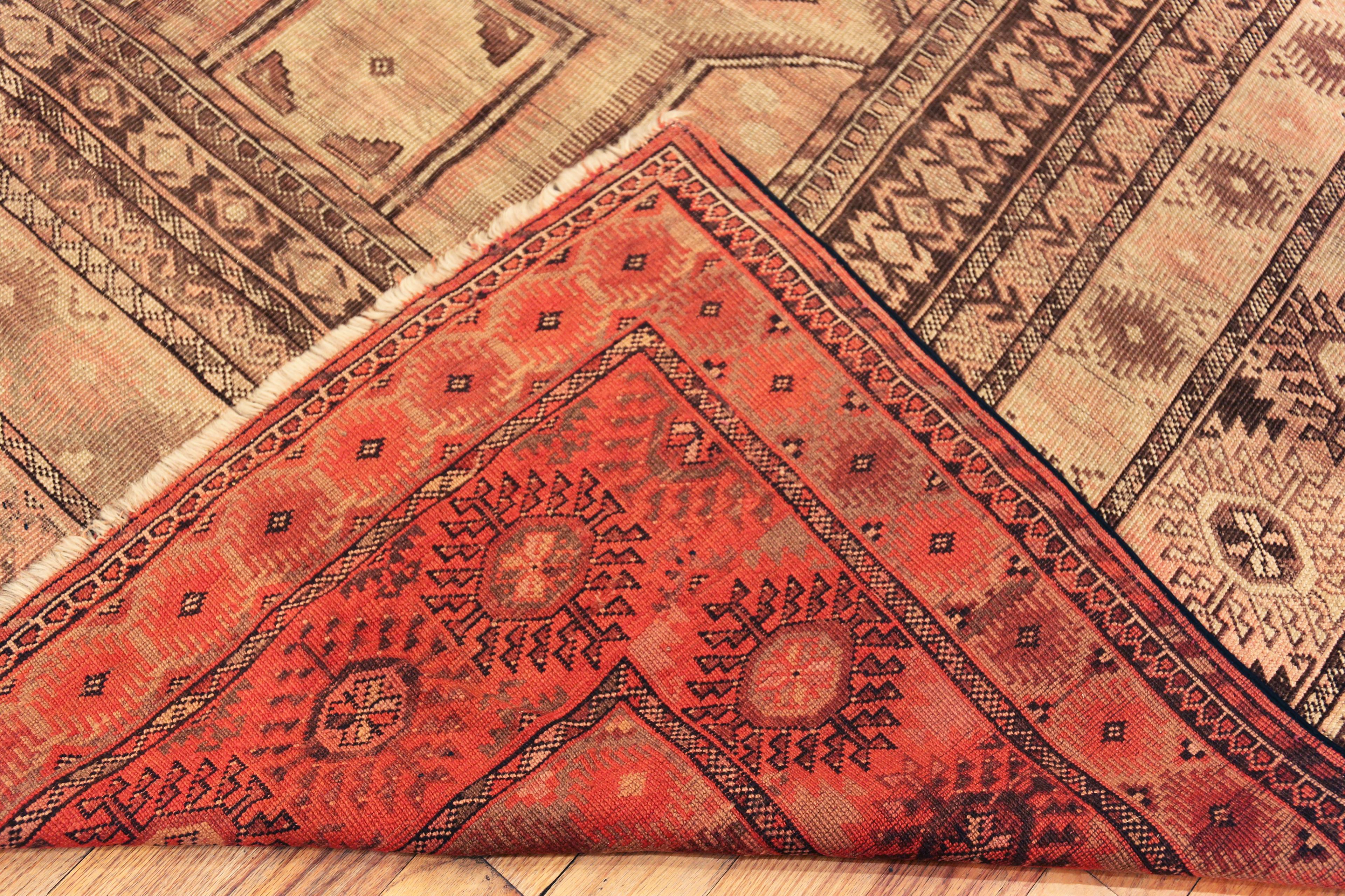 Afghan Nazmiyal Collection Large Antique Beshir 12 ft x 17 ft 4 in For Sale