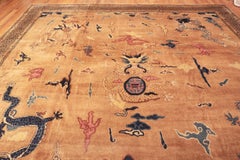 Nazmiyal Collection Large Antique Chinese Rug 14 ft x 15 ft 5 in