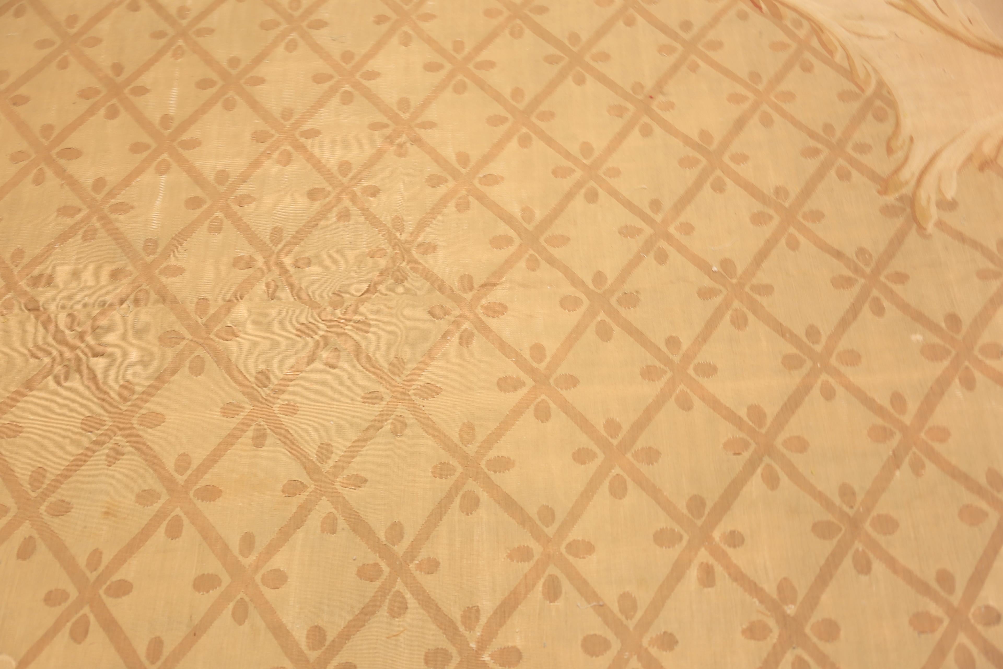 19th Century Nazmiyal Collection Large Antique French Aubusson Rug 18 ft 2 in x 20 ft For Sale