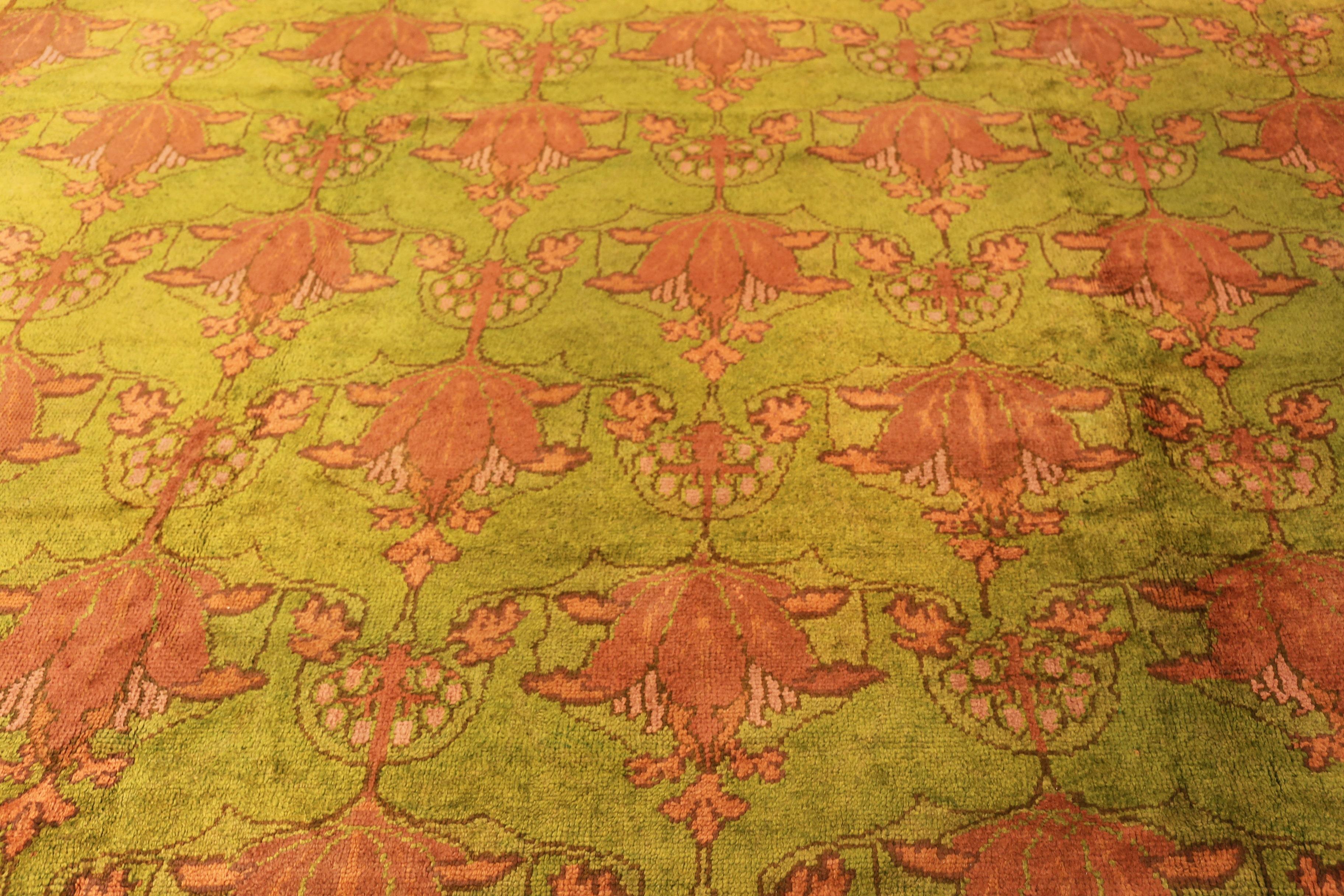 Grand tapis irlandais Donegal ancien, qui attire l'attention, Pays d'origine : Irlande, Circa date : 1920