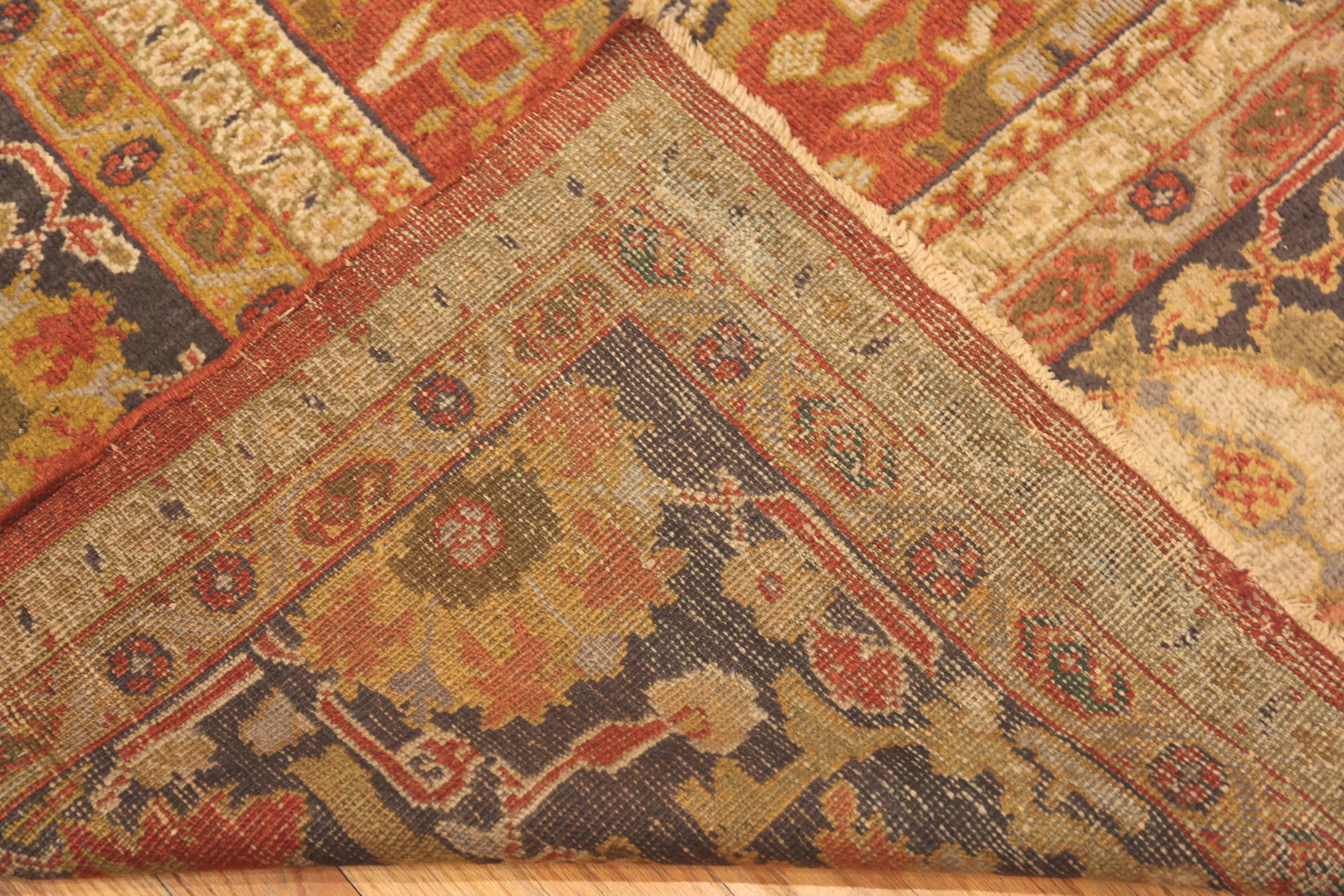 Großer antiker persischer Sultanabad-Teppich aus Sultanabad. 13 ft 5 in x 17 ft 2in im Angebot 1