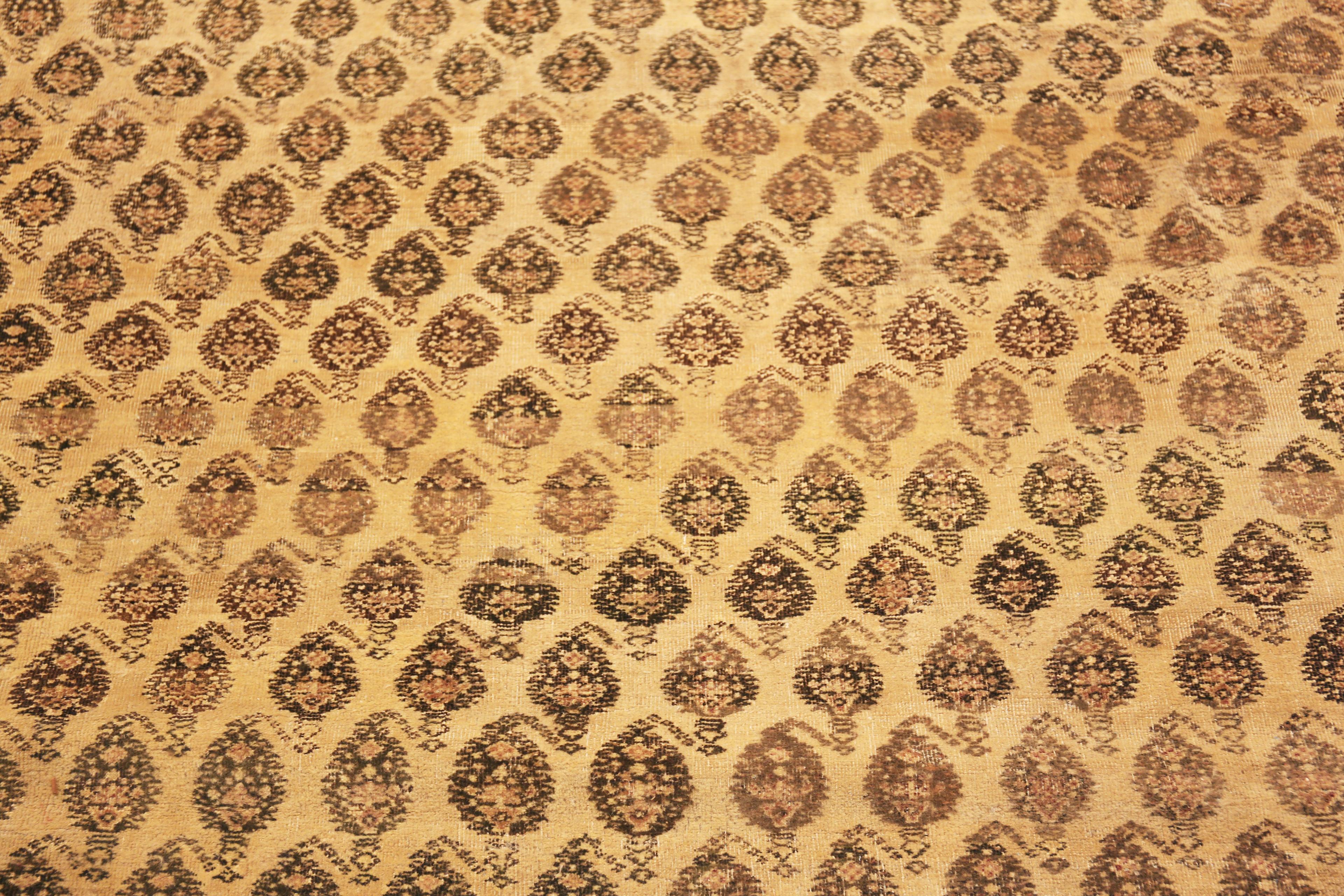 Nazmiyal Collection große antike indische Agra Stammes-Teppich 14 ft 5 in x 19 ft 2 in (20. Jahrhundert) im Angebot