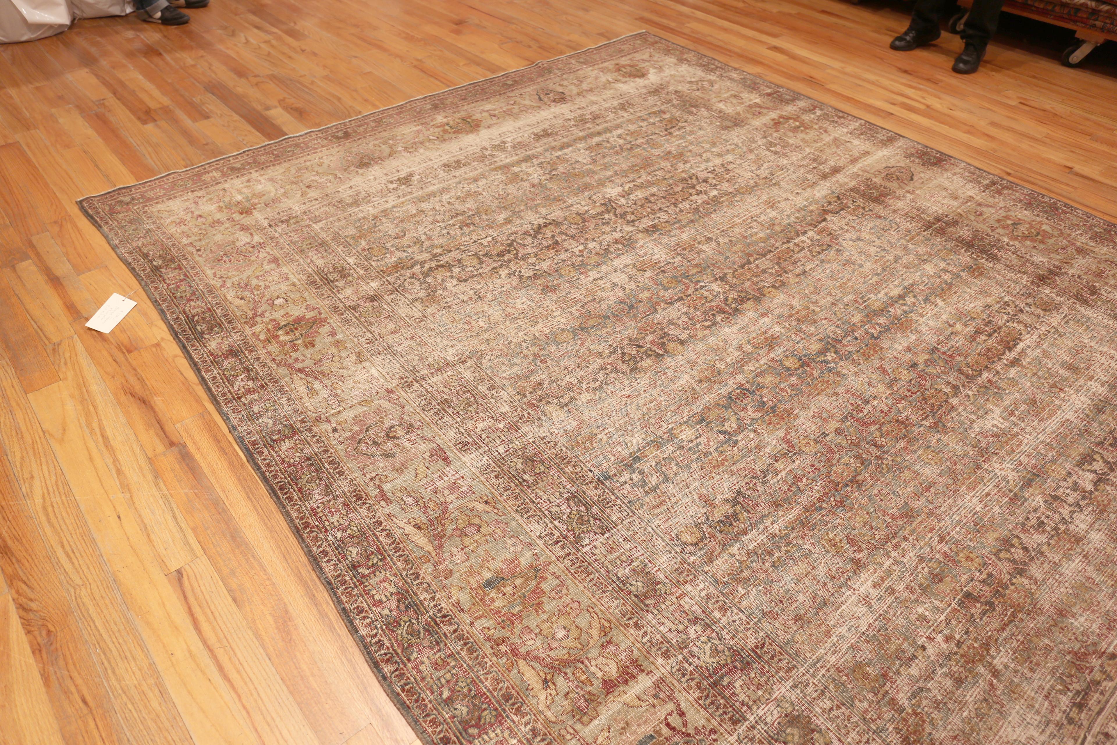 Nazmiyal Collection große antike türkische Oushak Teppich 12 ft x 15 ft 7 in (Persisch) im Angebot