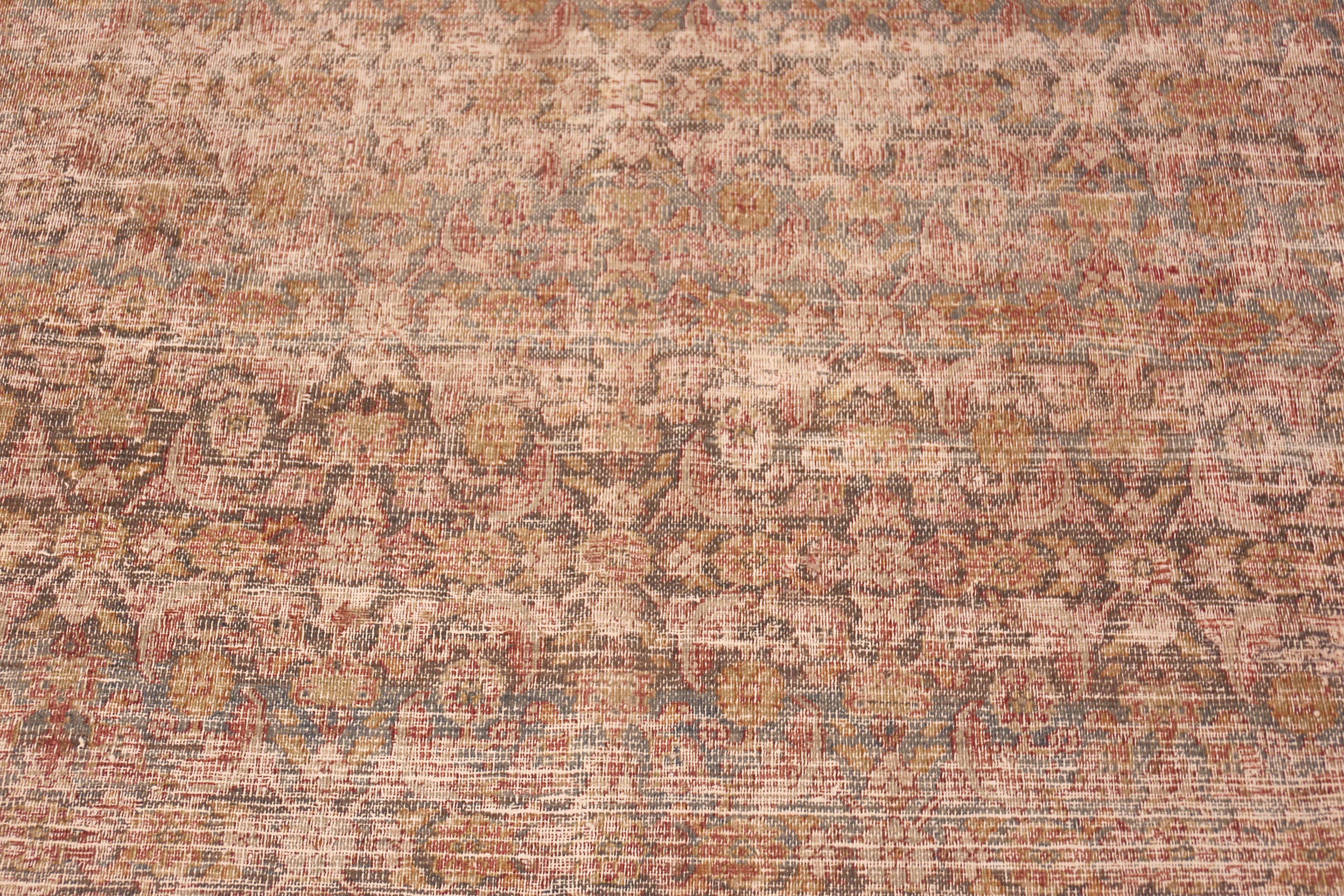 Nazmiyal Collection große antike türkische Oushak Teppich 12 ft x 15 ft 7 in (Handgeknüpft) im Angebot