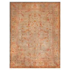Nazmiyal Collection Antique Turkish Oushak Rug 12 ft x 15 ft 9 in