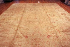 Nazmiyal Collection Large Antique Turkish Oushak Rug 14 ft 4 in x 19 ft
