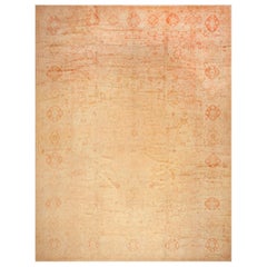 Nazmiyal Collection Large Antique Turkish Oushak Rug 14 ft 4 in x 19 ft