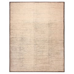 Collection Nazmiyal, grand tapis de zone moderne et chic crème 14'6" x 18'1"