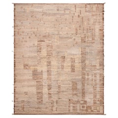 Nazmiyal Collection Large Earthy Tones Trendy Modern Area Rug 13'10" x 16'6"