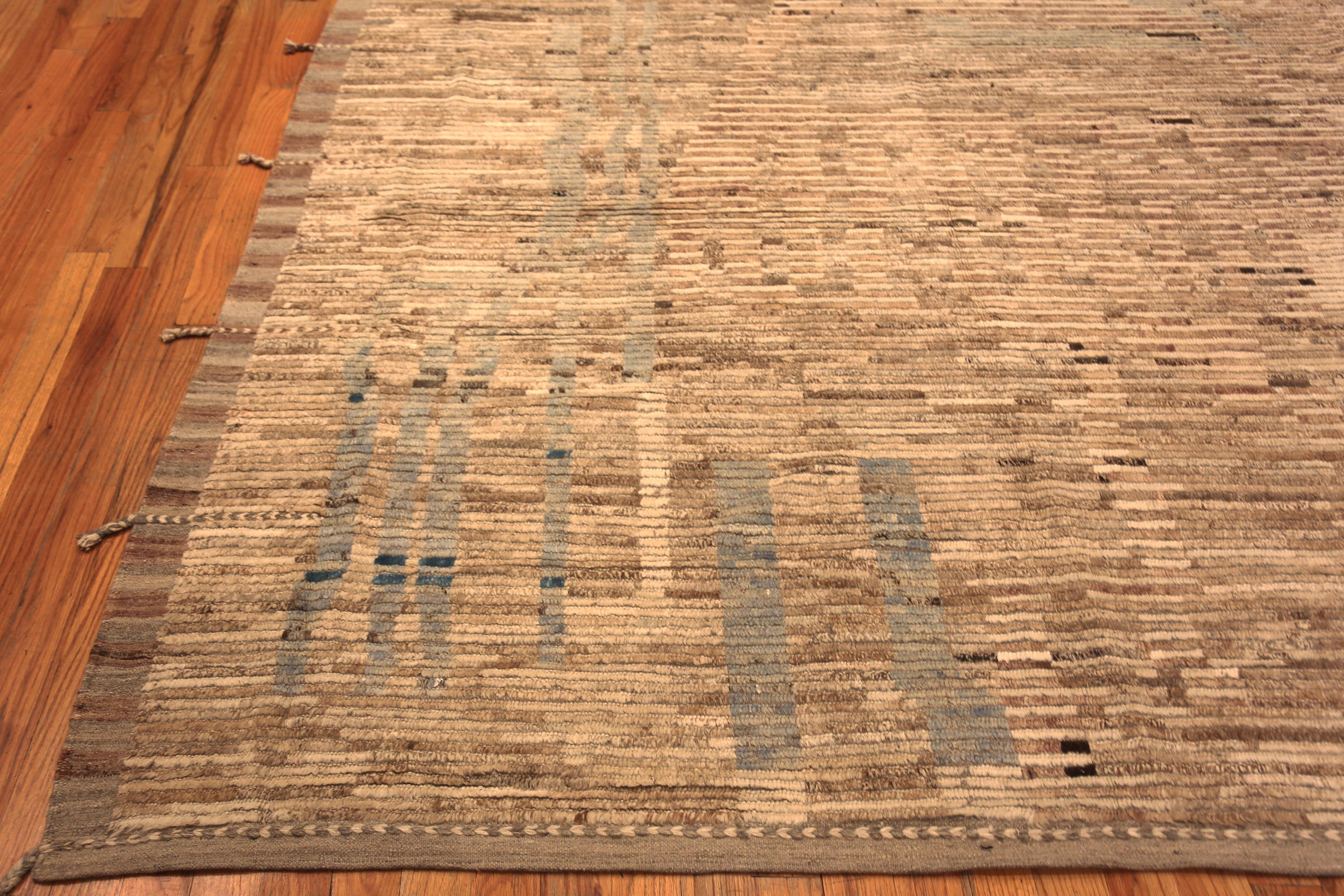 Central Asian Nazmiyal Collection Large Earthy Tones Trendy Modern Rug 14' x 16'6
