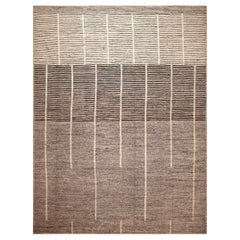 Nazmiyal Collection Tappeto di grandi dimensioni con design geometrico di colore grigio e moderno 14' x 19'