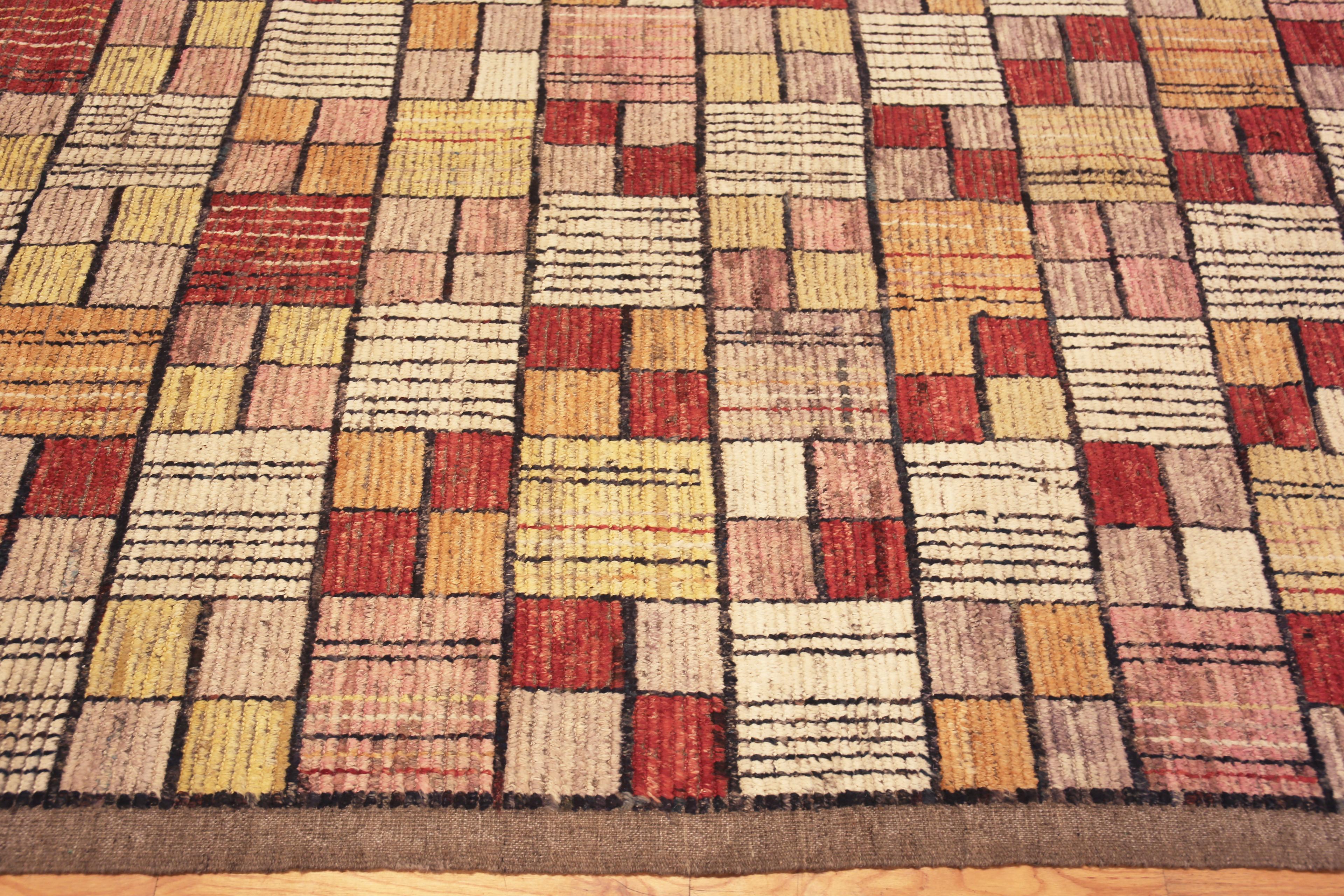 Wool Nazmiyal Collection Large Geometric Warm Colors Modern Area Rug 13' x 16'7