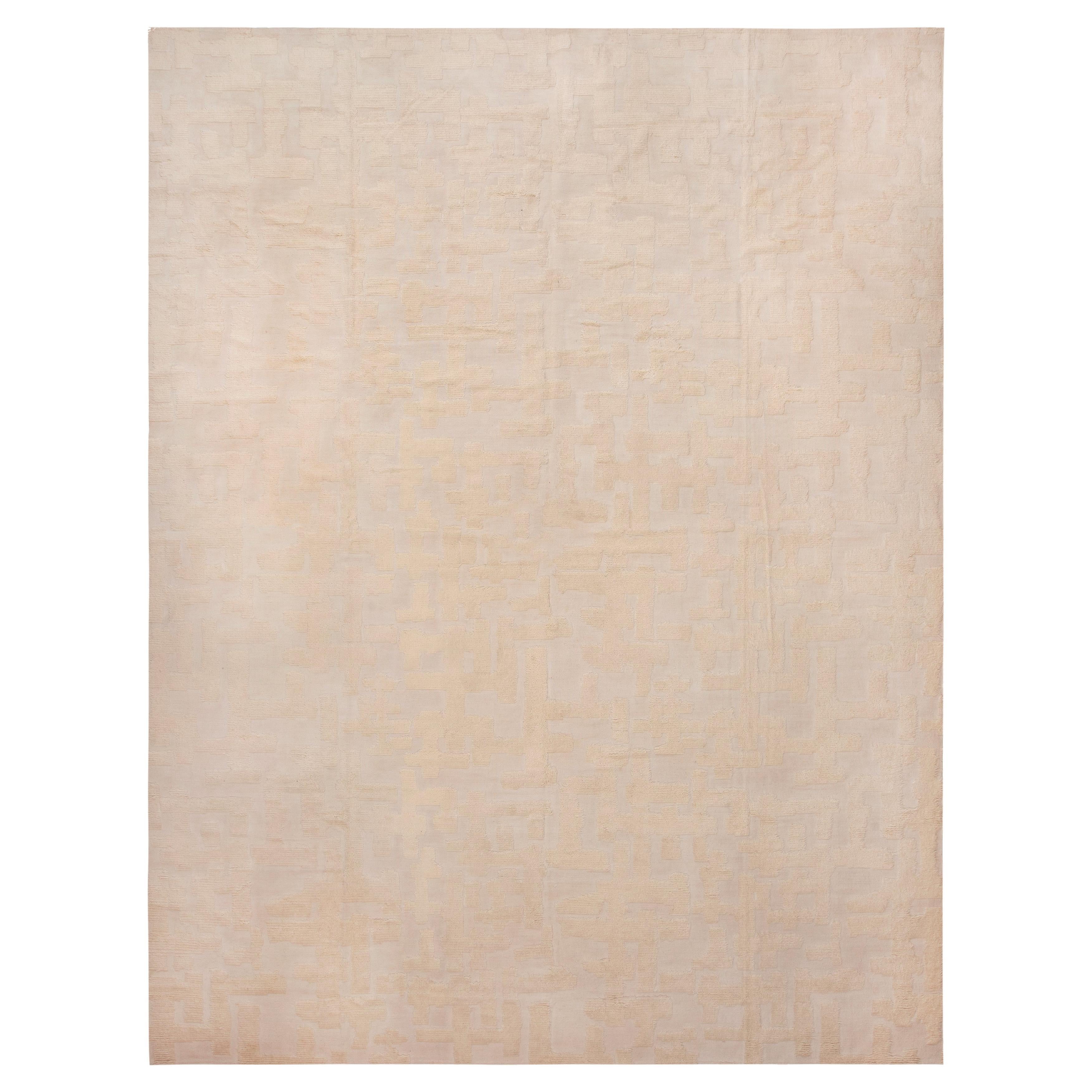 Nazmiyal Collection Large High & Low Pile Contemporary Rug 12'3" x 15'7"