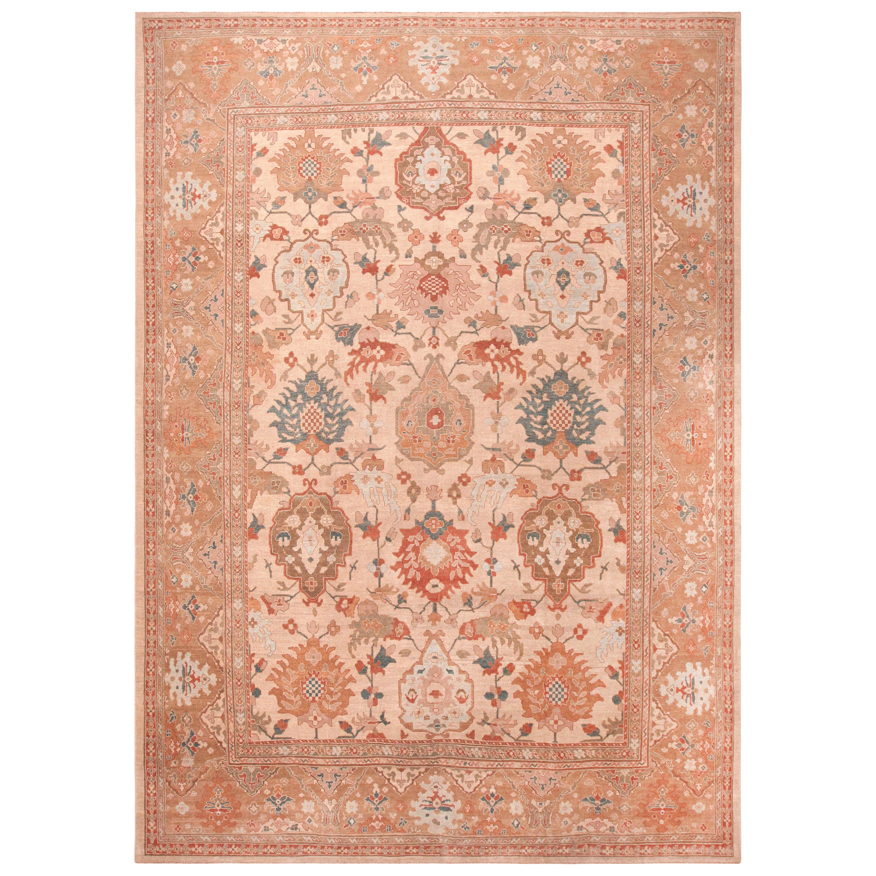 Nazmiyal Collection Grande Tappeto Persiano Moderno Sultanabad. 12 ft 6 in x 17 ft 6 in
