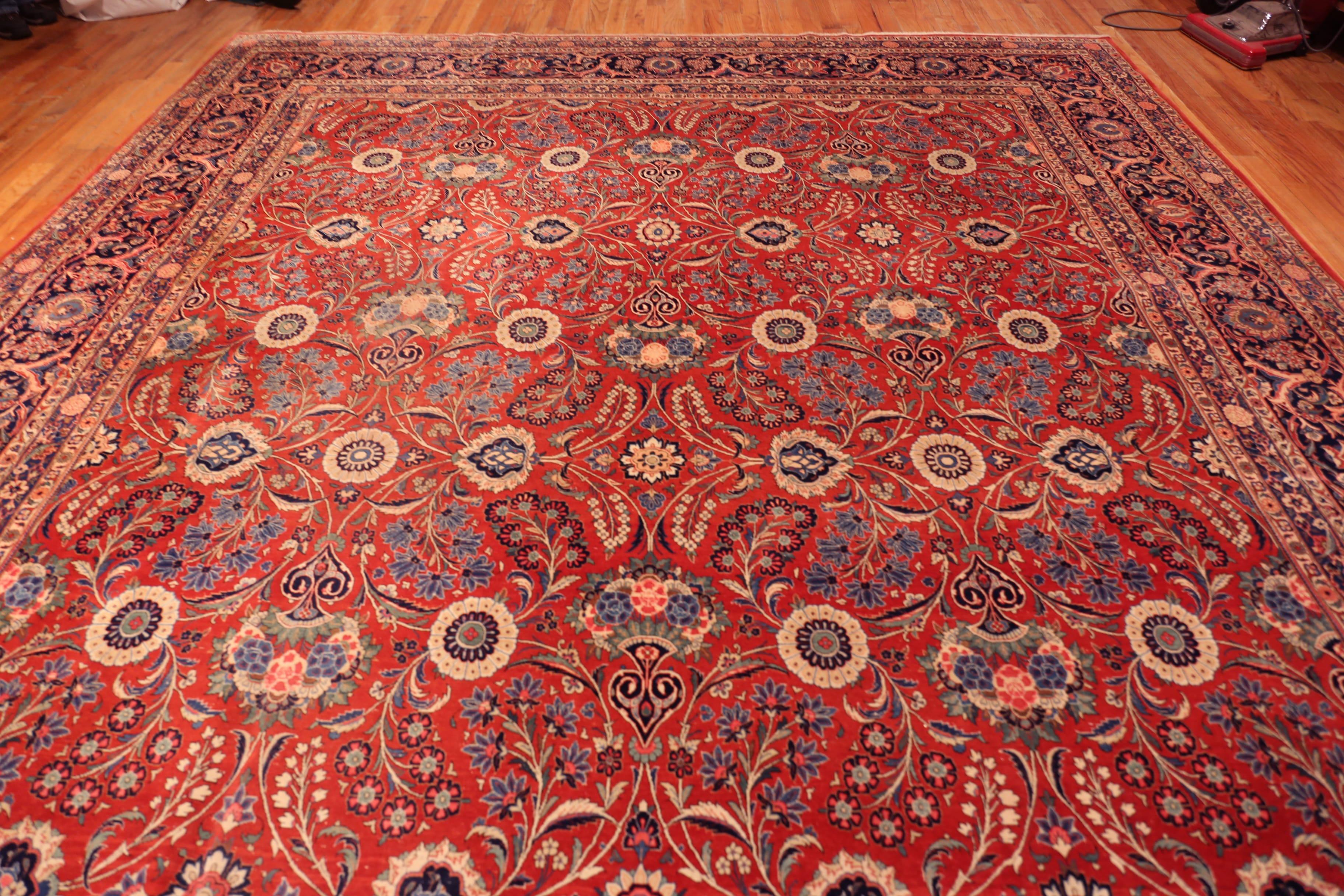 Nazmiyal Collection Alfombra Persa Kashan de Hoces Grande 3,5 m x 4,8 m en Bueno estado para la venta en New York, NY