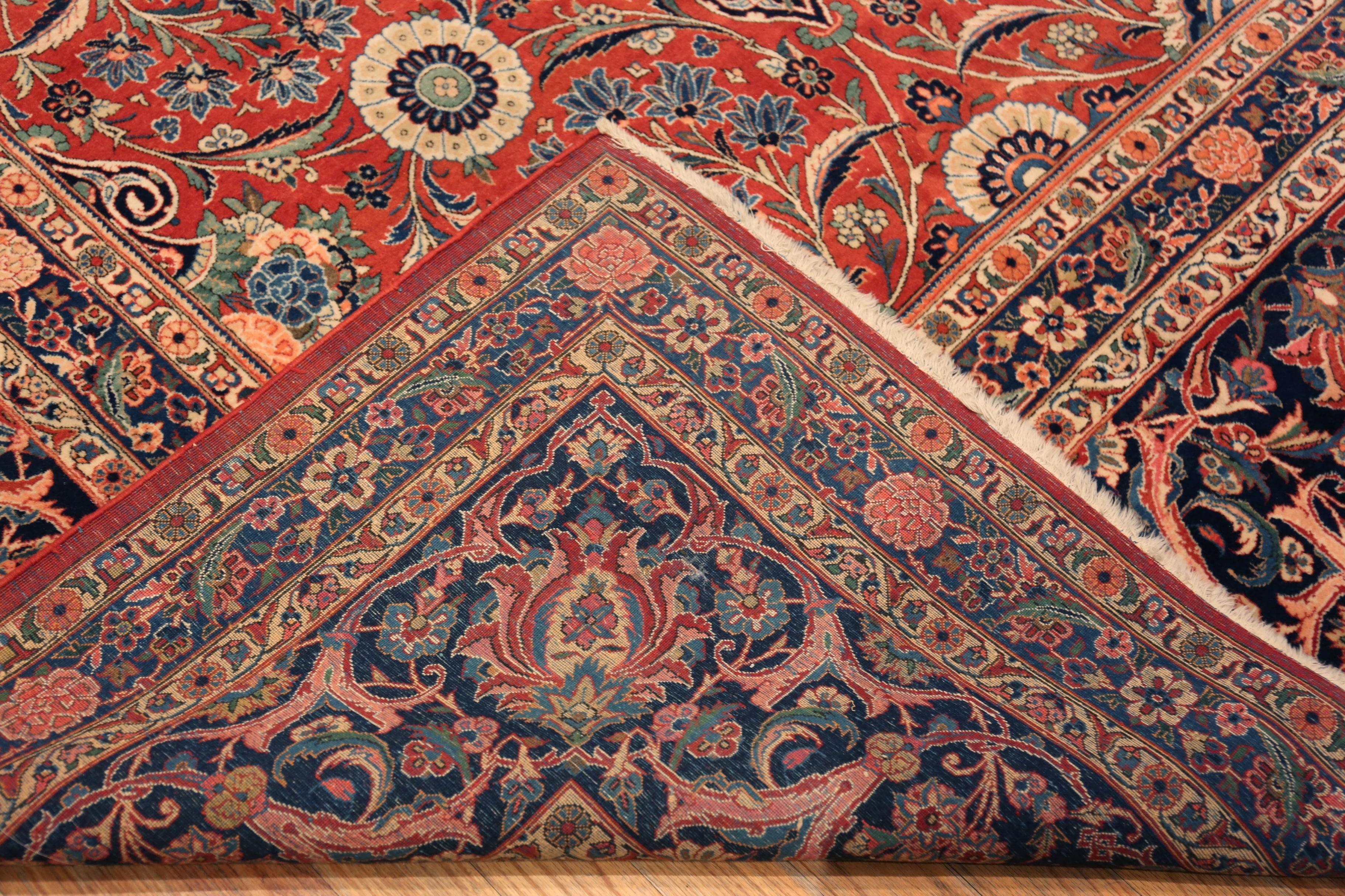 Nazmiyal Collection Alfombra Persa Kashan de Hoces Grande 3,5 m x 4,8 m Lana en venta